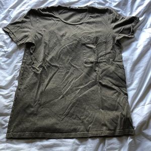 Nudie Jeans Brown Pocket Tee Shirt